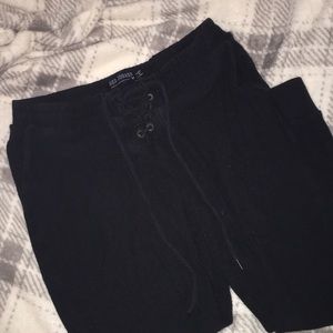 black american eagle joggers